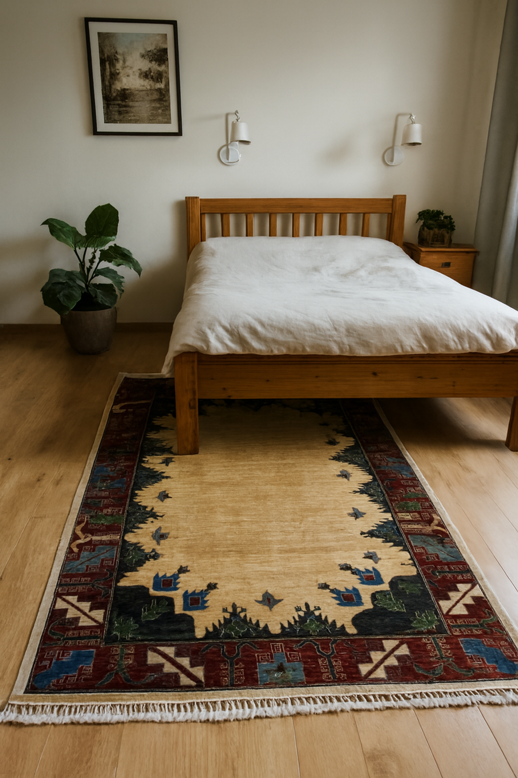 Handmade Wool Rug – Natural Colors